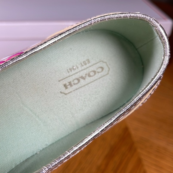 HTF COACH DEE POPPY DAISY C APPLIQUE SIGNATURE SNEAKERS - Picture 11 of 16